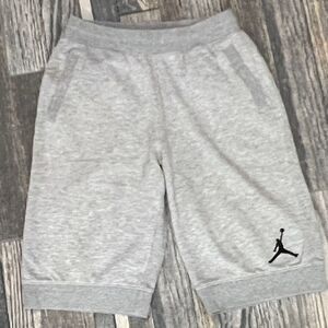 🏀🏀 Nike AIR JORDAN JUMPAN Fleece Cotton Gym Basketball Shorts Men Sz Lg - EUC